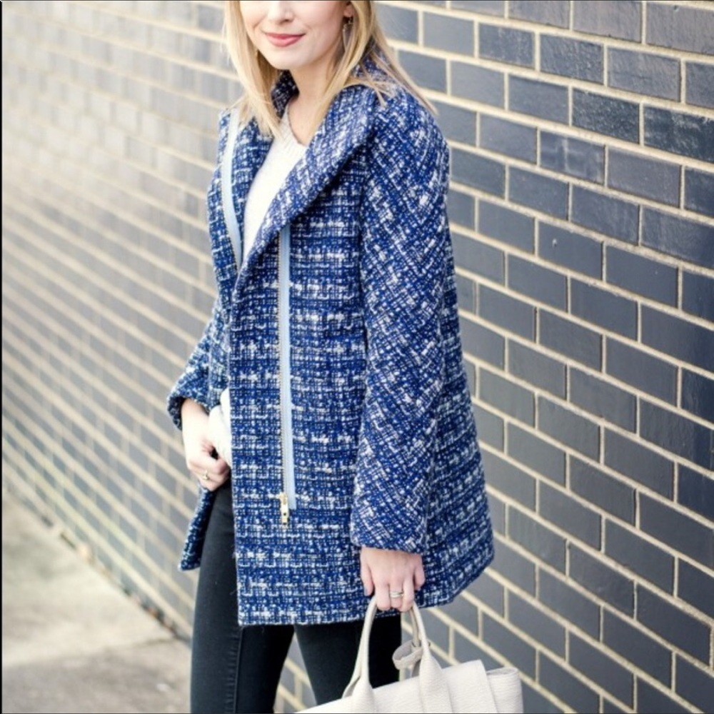 J. Crew Factory Tweed City Coat